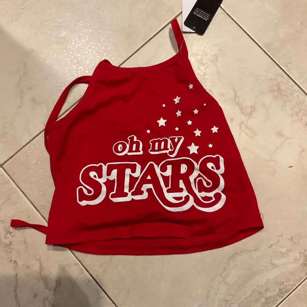 I am selling a red tie shirt!